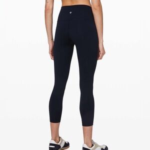 Lululemon Wunder Under High-Rise Tight 25" True Navy Size 4 Like New